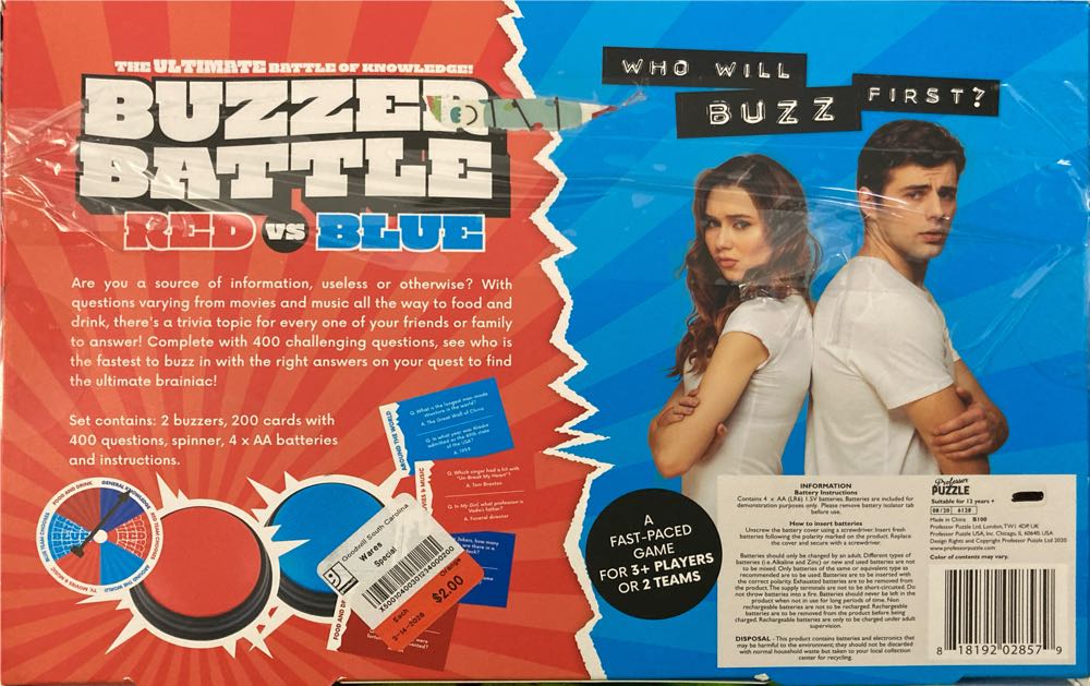 Buzzer Battle  (3+) board game collectible - Main Image 2