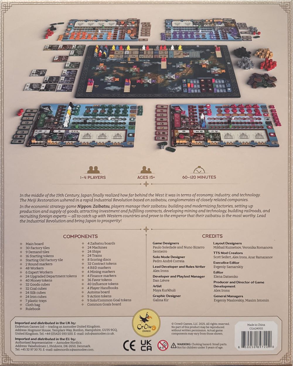 Nippon: Zaibatsu - Emperor’s Edition  (4) board game collectible [Barcode 850050897200] - Main Image 3