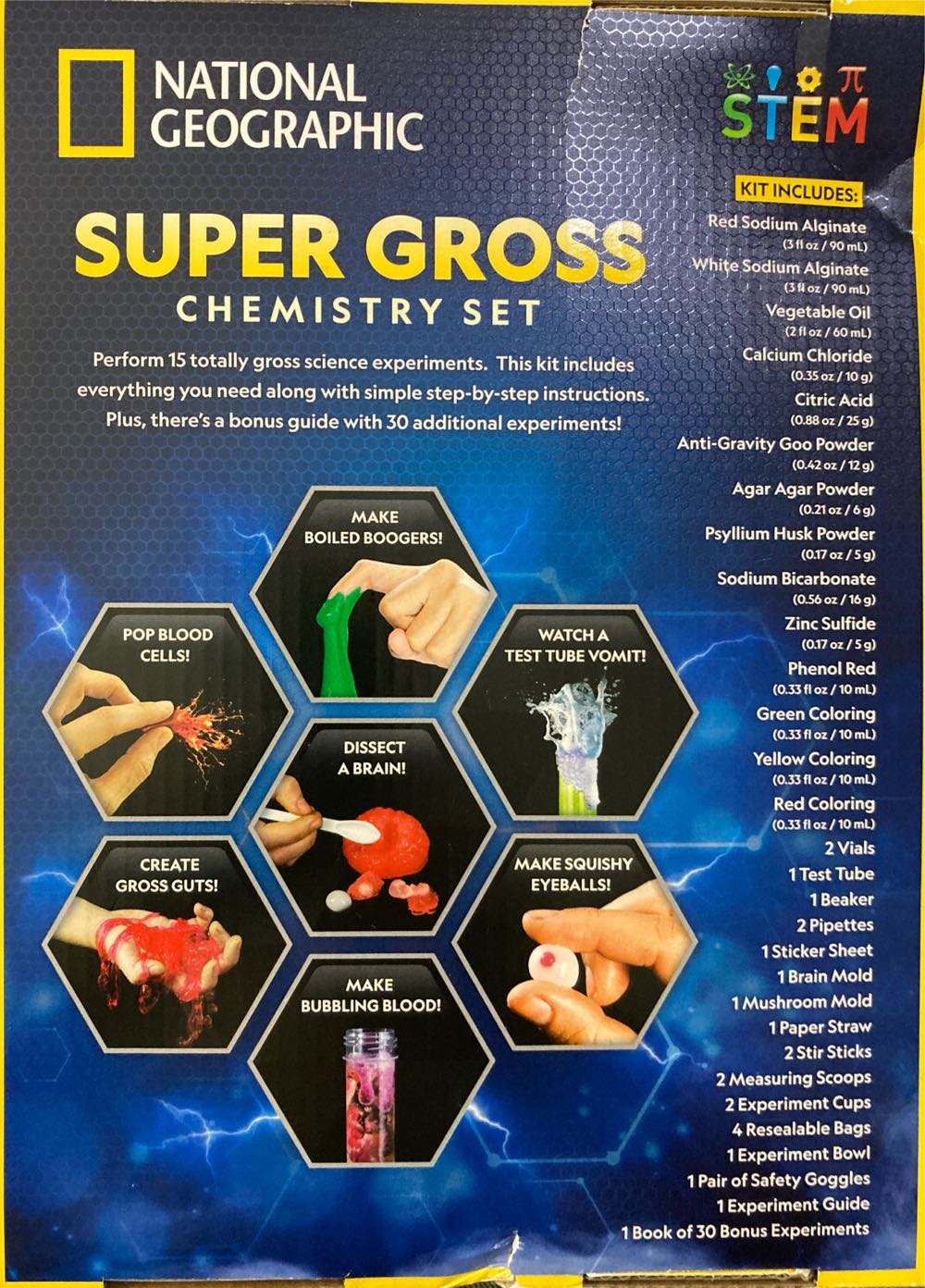 National Geographic Super Gross Science Kit  (1+) board game collectible [Barcode 816448029912] - Main Image 2