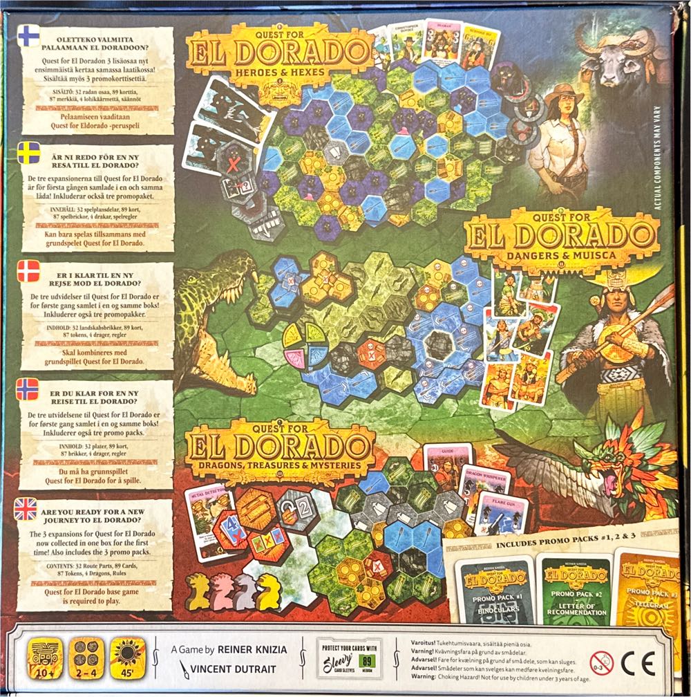 Quest For El Dorado Expansion Collection  (2-4) board game collectible [Barcode 6430018278490] - Main Image 2