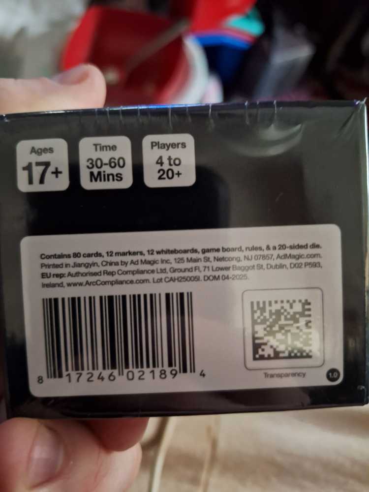 Cards Against Humanity: Twists Shit List  (20) board game collectible [Barcode 813248000394] - Main Image 3