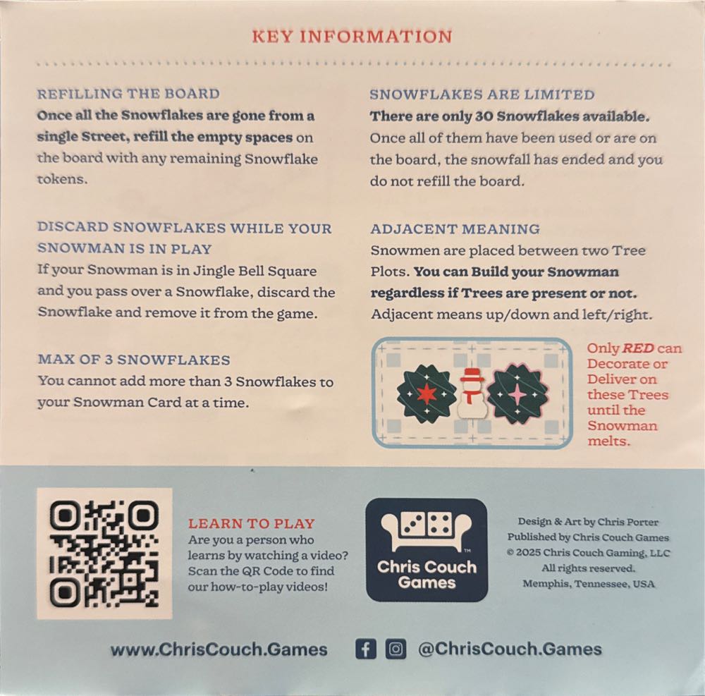 Holiday Hills: Let It Snow  board game collectible [Barcode 199284043732] - Main Image 2