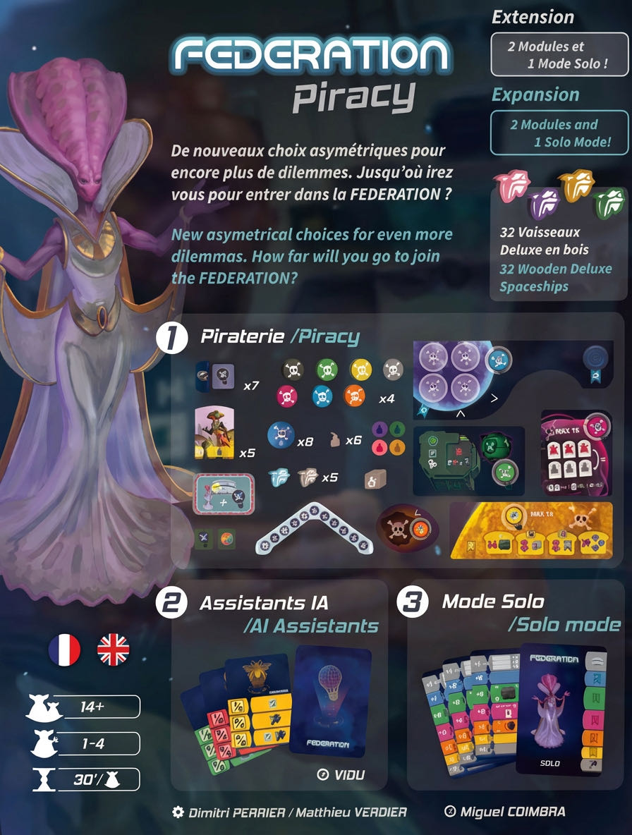 Federation: Piracy  board game collectible [Barcode 3770011462346] - Main Image 2