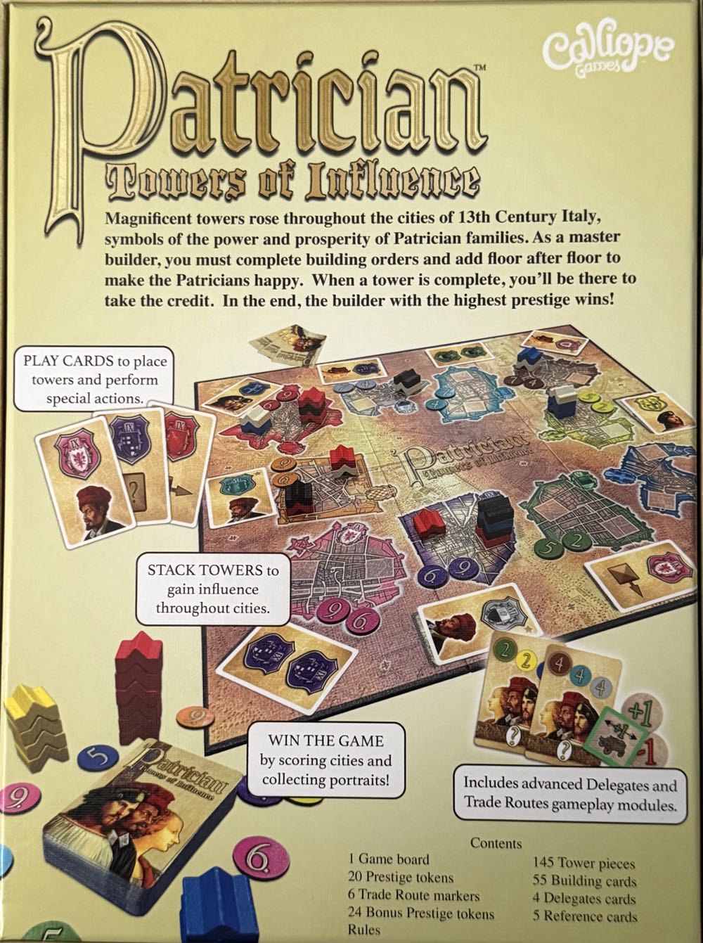 Patrician: Towers of Influence  (2 3 4 5) board game collectible [Barcode 845866001446] - Main Image 2
