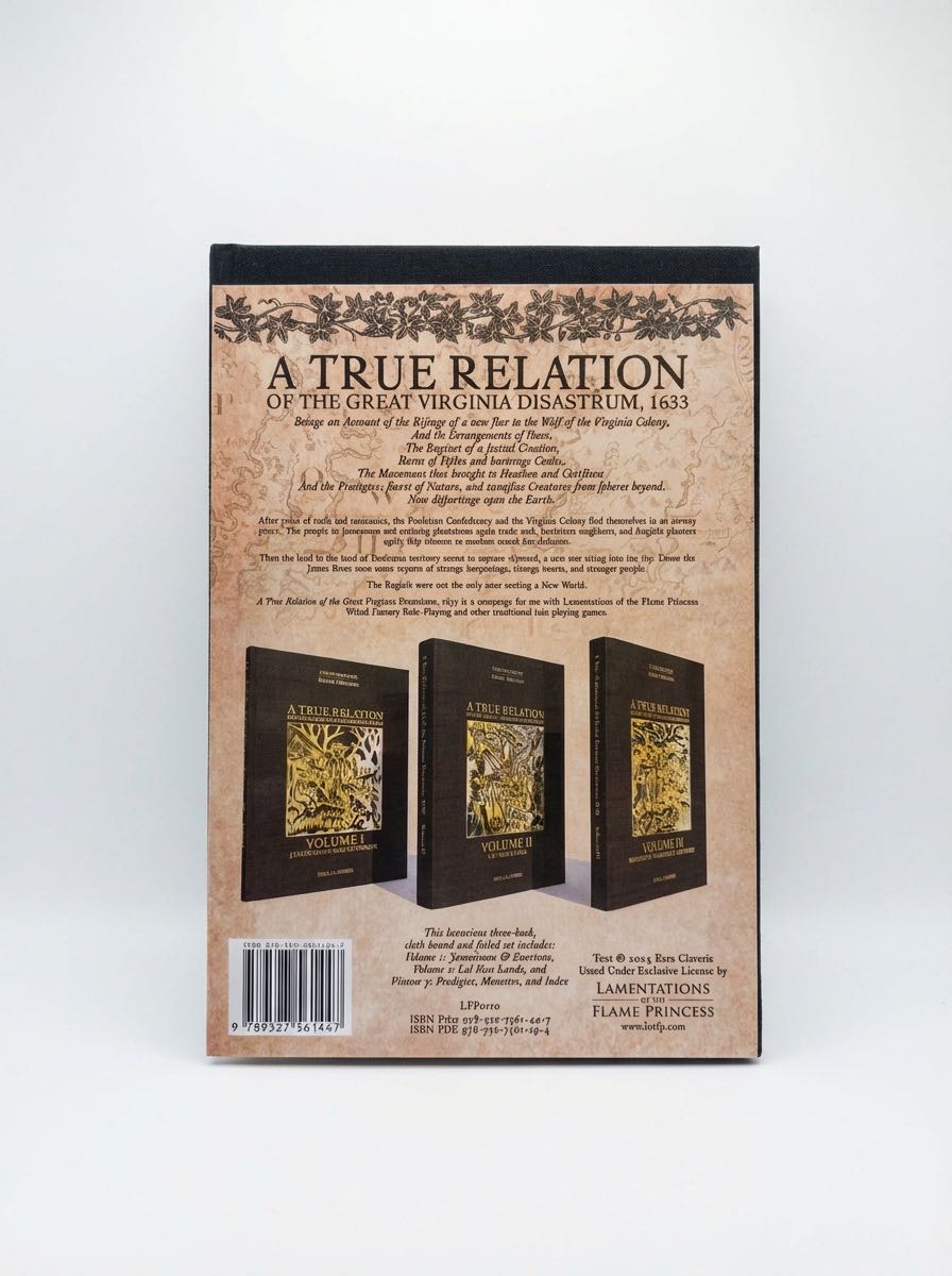 LotFP: A True Relation of the Great Virginia Disastrum, 1633: Volume III (Prodigies, Monsters, and Index)  board game collectible [Barcode 9789527561447] - Main Image 2
