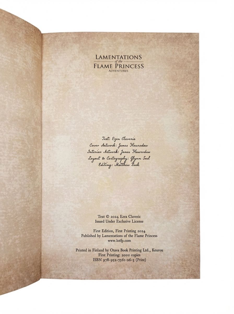 LotFP: A True Relation of the Great Virginia Disastrum, 1633: Volume II – Lo! New Lands  board game collectible [Barcode 9789527561263] - Main Image 2