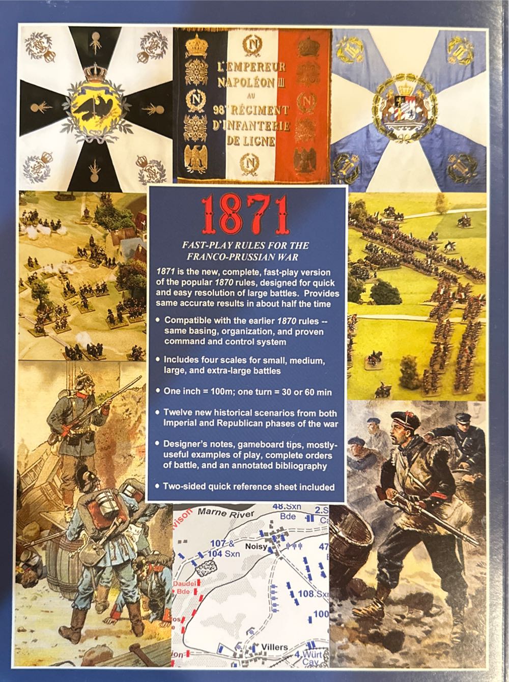 1871: Fast Play Grand Tactical Rules for the Franco-Prussian War  board game collectible - Main Image 2