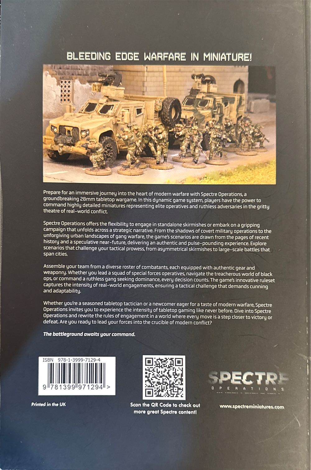 Spectre Operations: Rulebook  board game collectible [Barcode 9781399971294] - Main Image 2