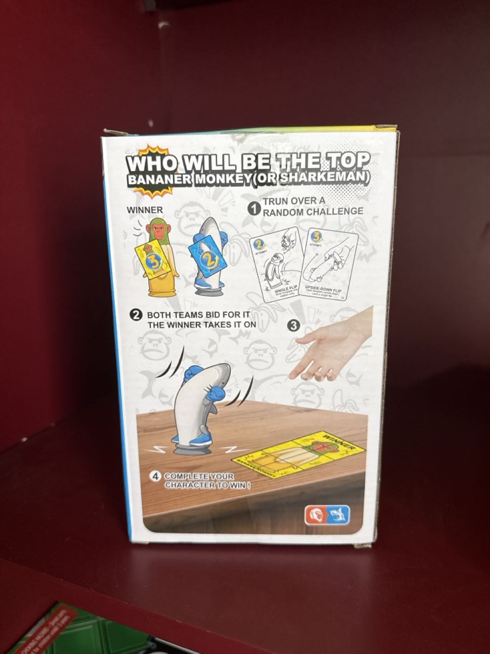 Banana Monkey vs Shark Man  (2+) board game collectible [Barcode 928632415293] - Main Image 2