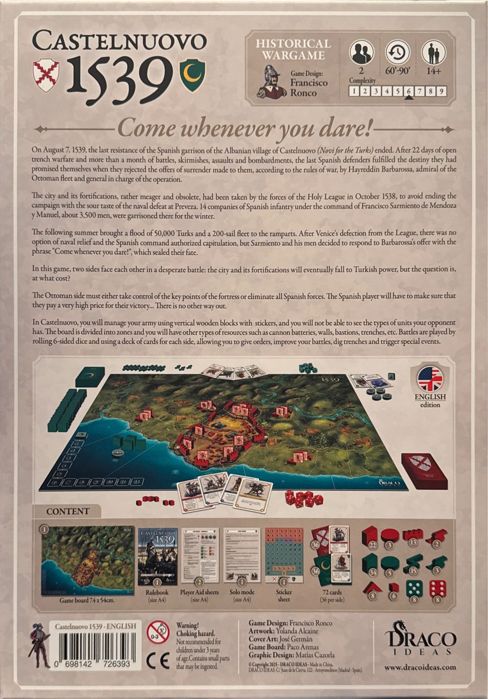 Castelnuovo 1539  (2) board game collectible [Barcode 698142726393] - Main Image 2