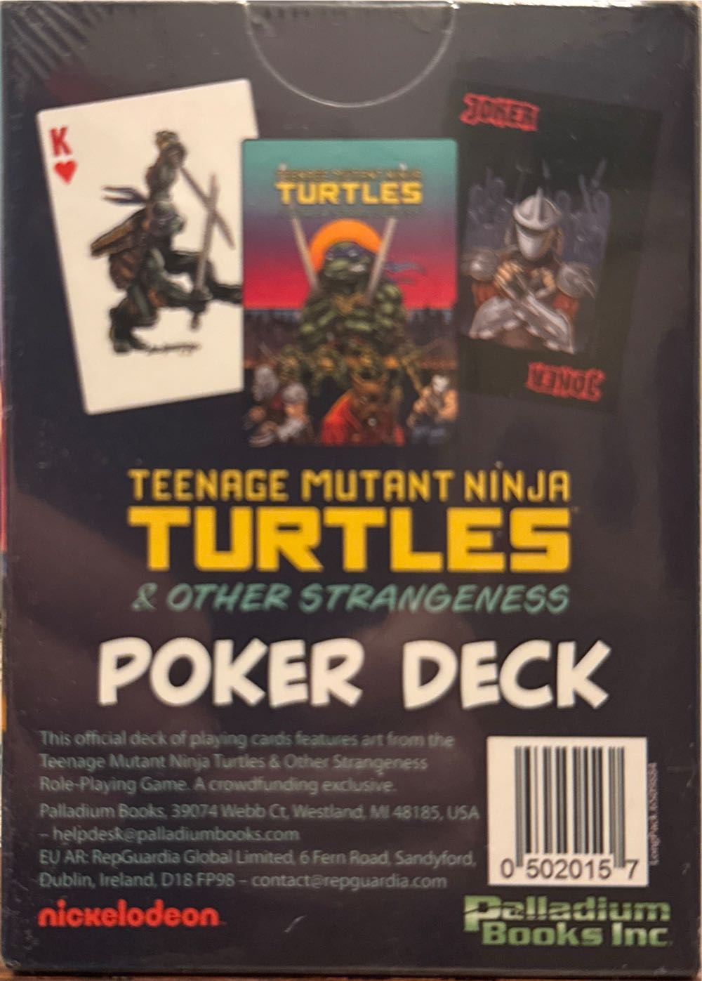 Teenage Mutant Ninja Turtles: Poker Deck  board game collectible [Barcode 050201000057] - Main Image 2