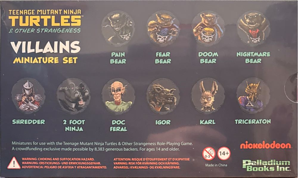 Teenage Mutant Ninja Turtles: Villains - Miniature Set  board game collectible [Barcode 050200002038] - Main Image 2