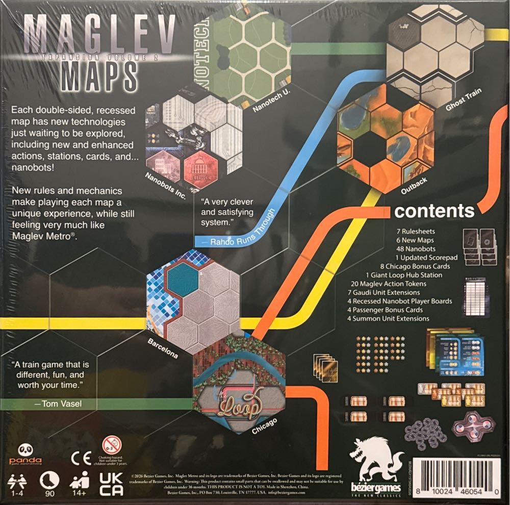 Maglev Maps: Expansion Volume 2  board game collectible [Barcode 810024460540] - Main Image 2