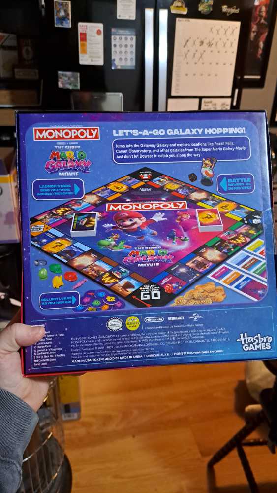 Monopoly: The Super Mario Galaxy Movie  (6) board game collectible [Barcode 195166315638] - Main Image 2