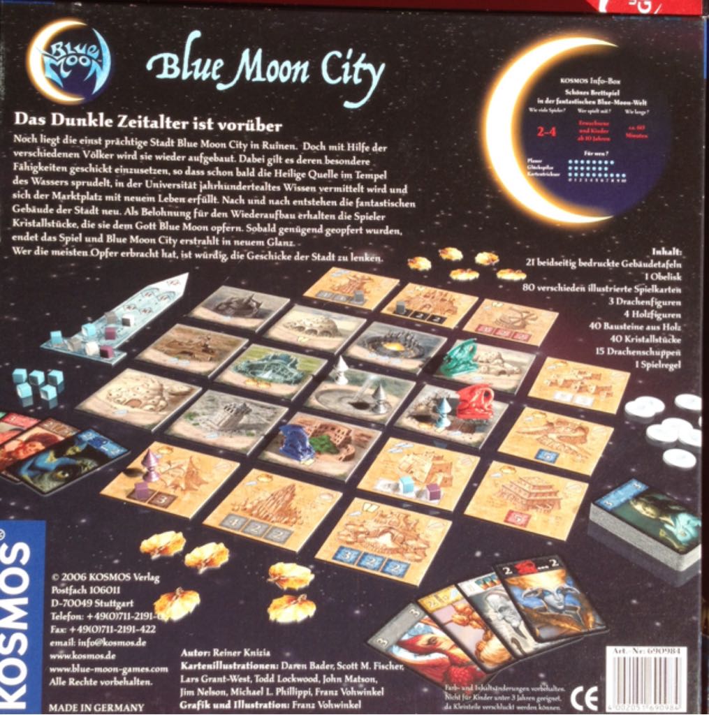 Blue Moon City  (2-4) board game collectible - Main Image 2