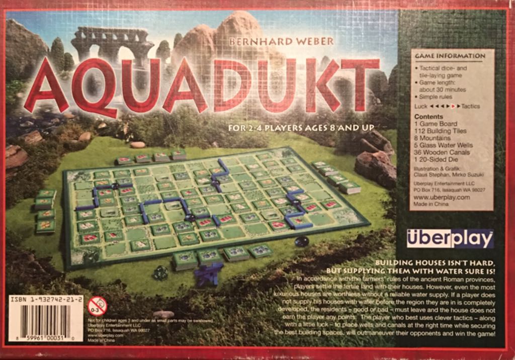Aquadukt  (2-4) board game collectible - Main Image 2