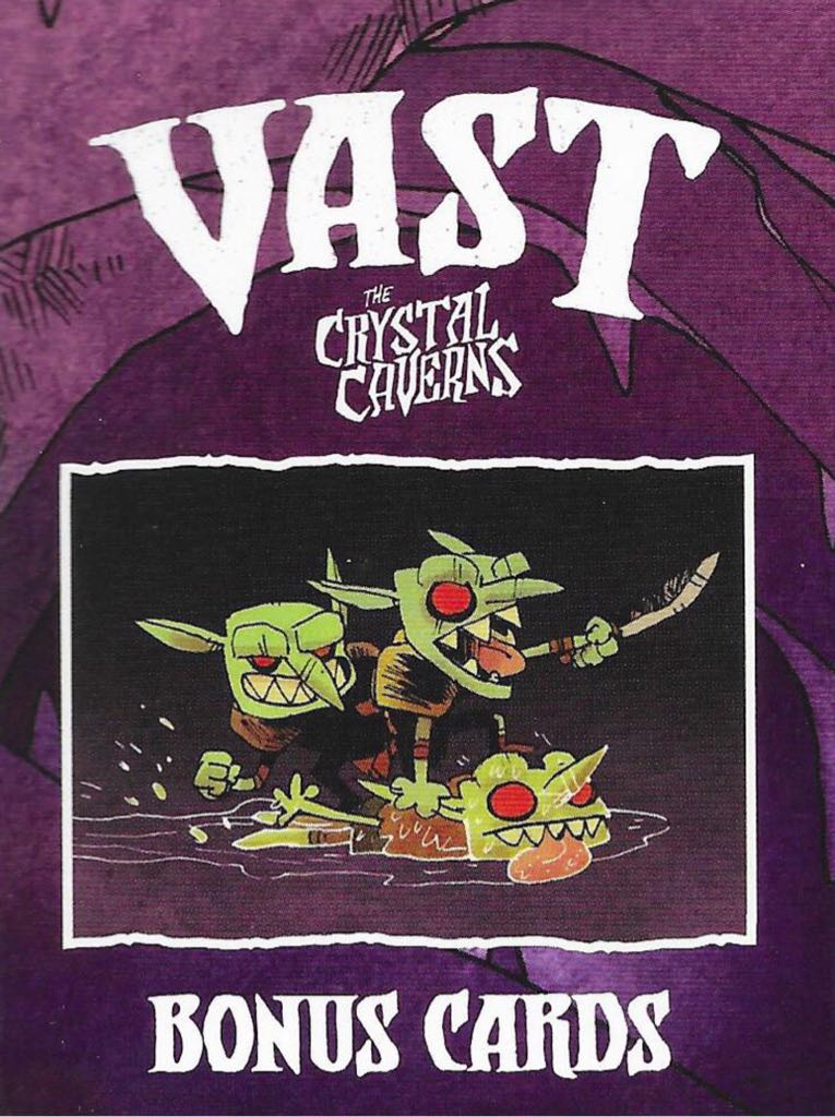 Vast: The Crystal Cavern - Bonus Cards (1-7) board game collectible - Main Image 1
