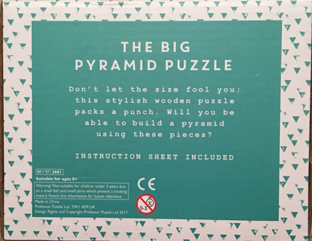 The Big Pyramid Puzzle  (1) board game collectible - Main Image 2