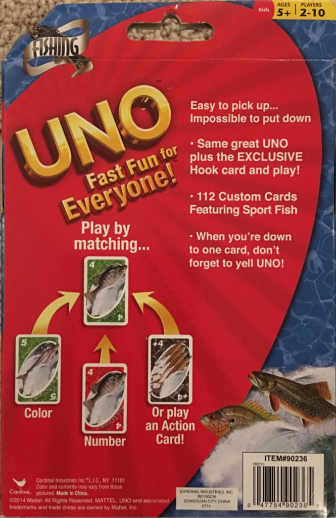 UNO : Fishing  (2-10) board game collectible - Main Image 2