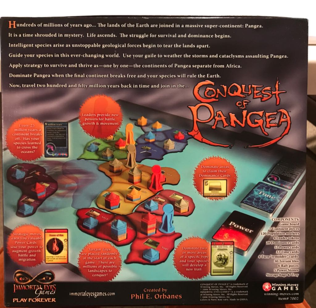 Conquest of Pangea  (2 to 4) board game collectible - Main Image 2