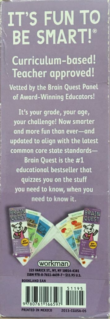 Brain Quest : Pre-School - Revised 4th Edition  (1+) board game collectible - Main Image 2