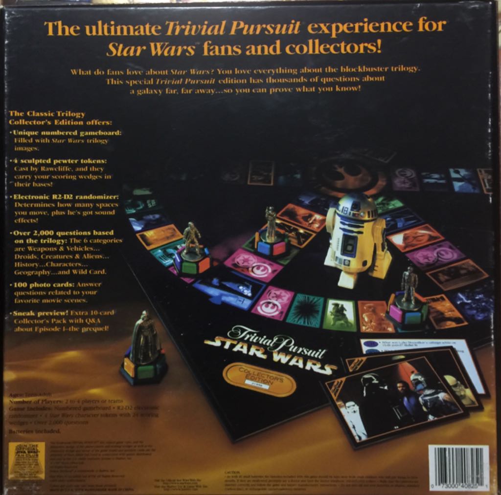 Trivial Puruit Star Wars  (2-4) board game collectible - Main Image 2
