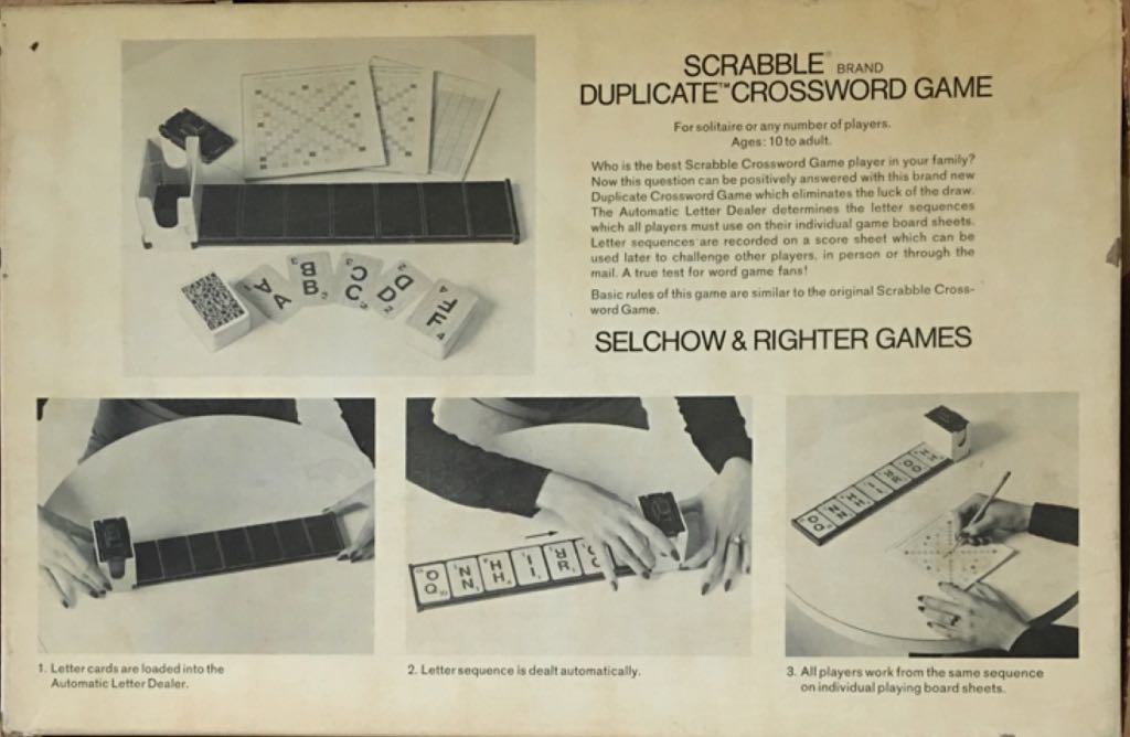 Scrabble : Duplicate Crossword Game  (1+) board game collectible - Main Image 2