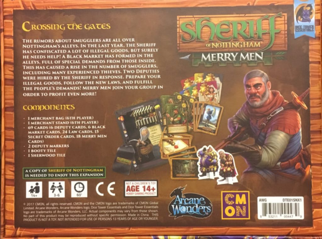 Sheriff Of Nottingham: Merry Men  (3-6) board game collectible - Main Image 2