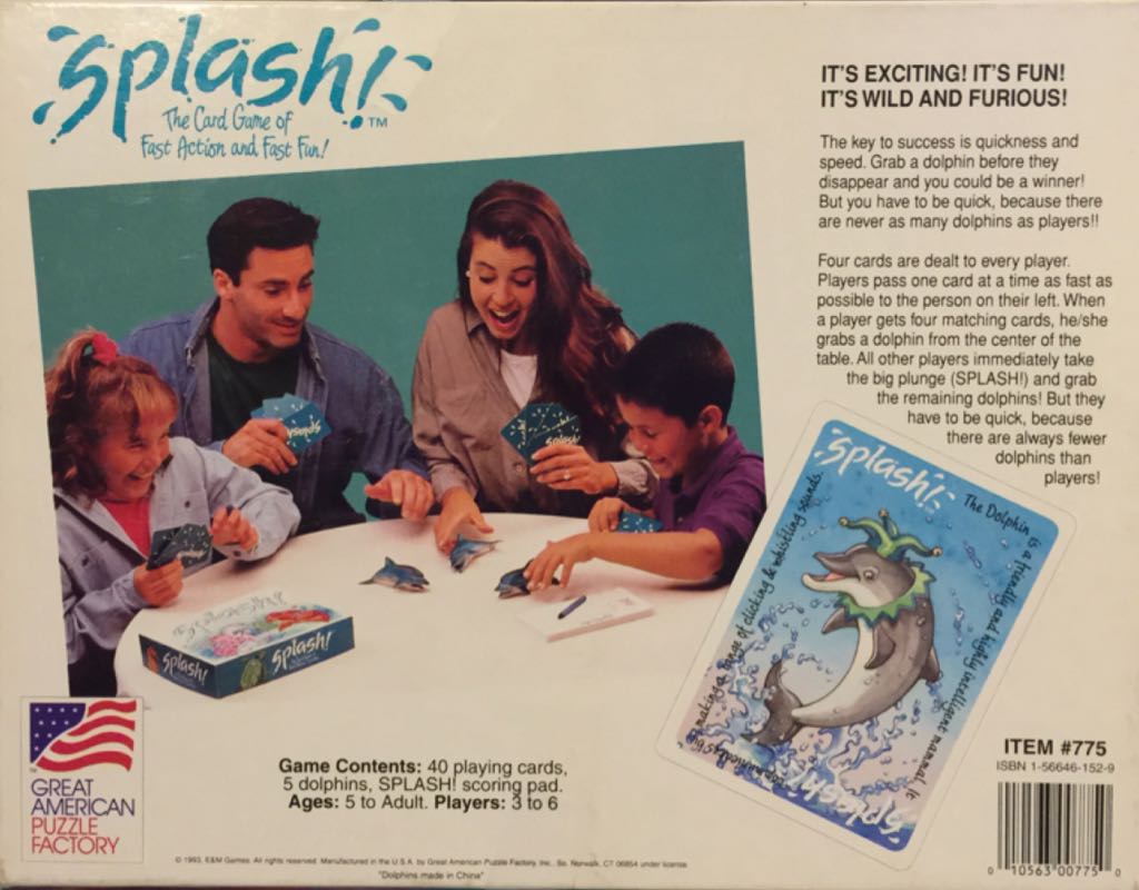 Splash!  (3-6) board game collectible [Barcode 010563007750] - Main Image 2