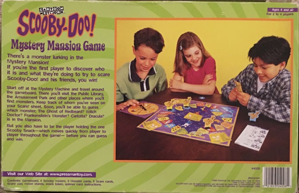 Scooby-Doo! Mystery Mansion Game  (2-4) board game collectible [Barcode 021853040081] - Main Image 2