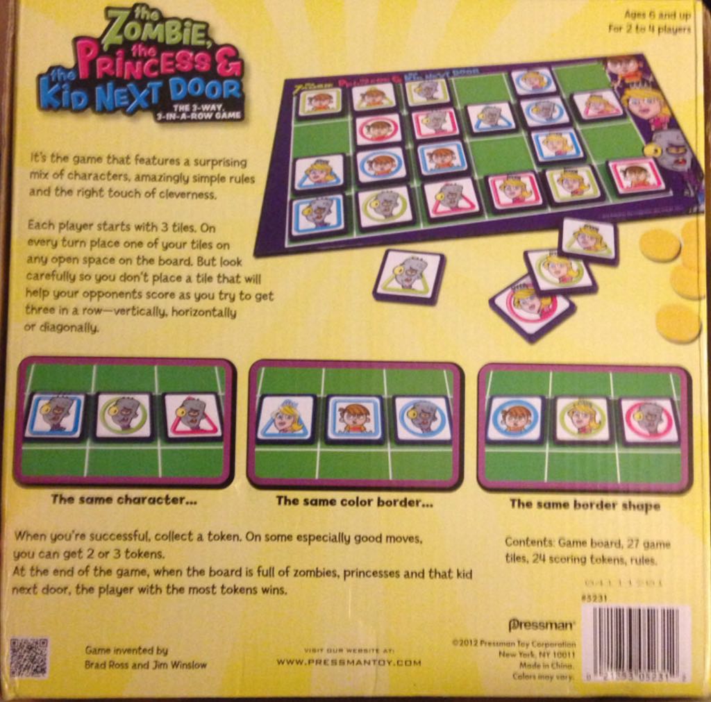 The Zombie Princess And The Kid Next Door  (2-4) board game collectible [Barcode 021853052312] - Main Image 2