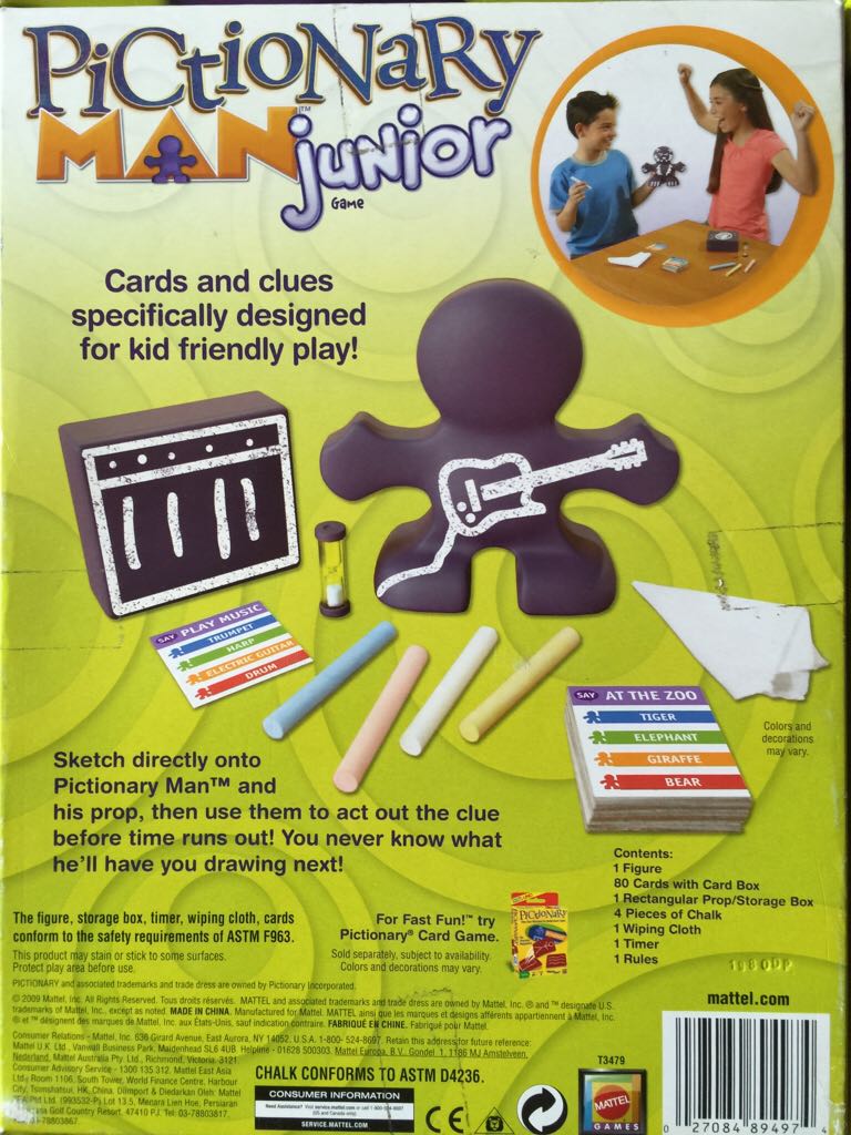 Pictionary Man Junior  (16) board game collectible [Barcode 027084894974] - Main Image 2