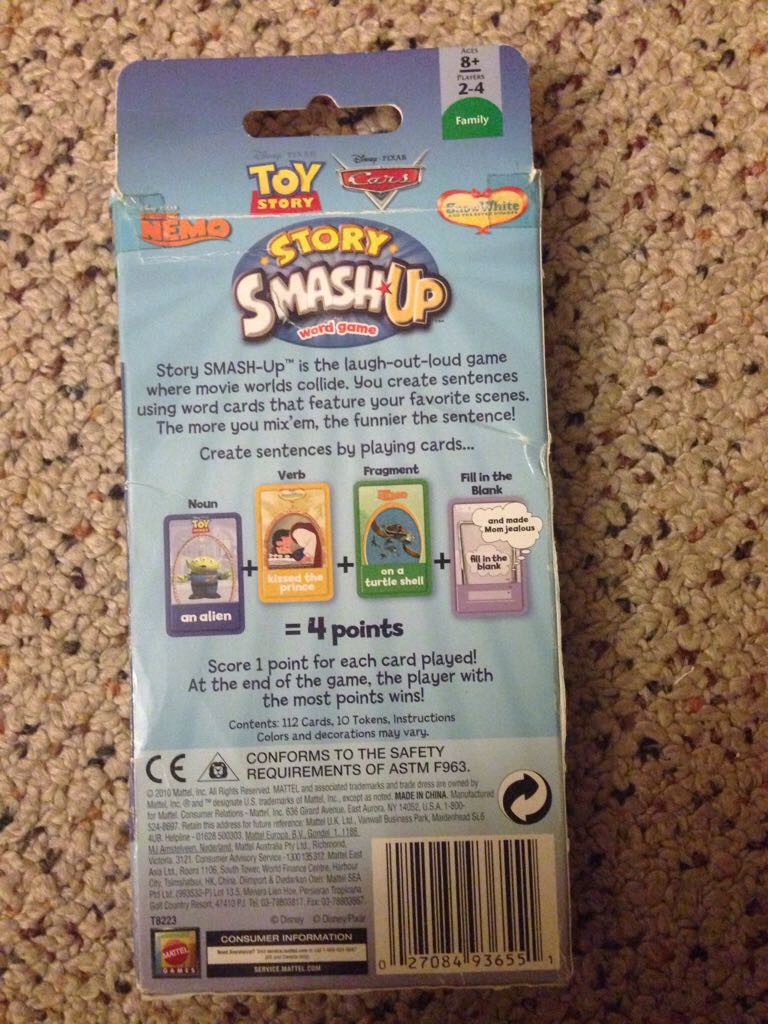 Story Smash Up  (2-4) board game collectible [Barcode 027084936551] - Main Image 2