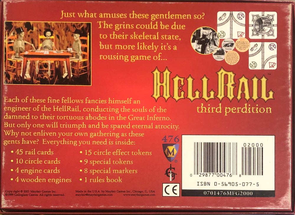 Hell Rail  (3-4) board game collectible [Barcode 029877004768] - Main Image 2