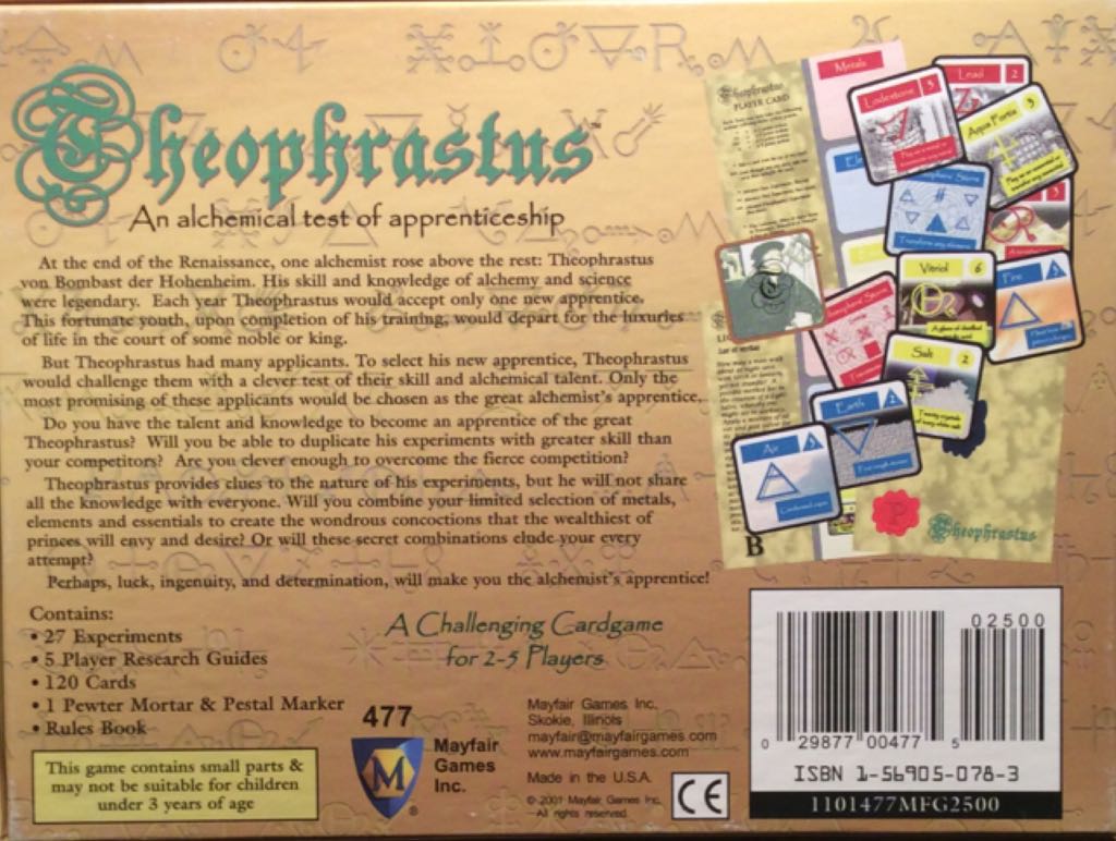 Theophrastus  (2-5) board game collectible [Barcode 029877004775] - Main Image 2