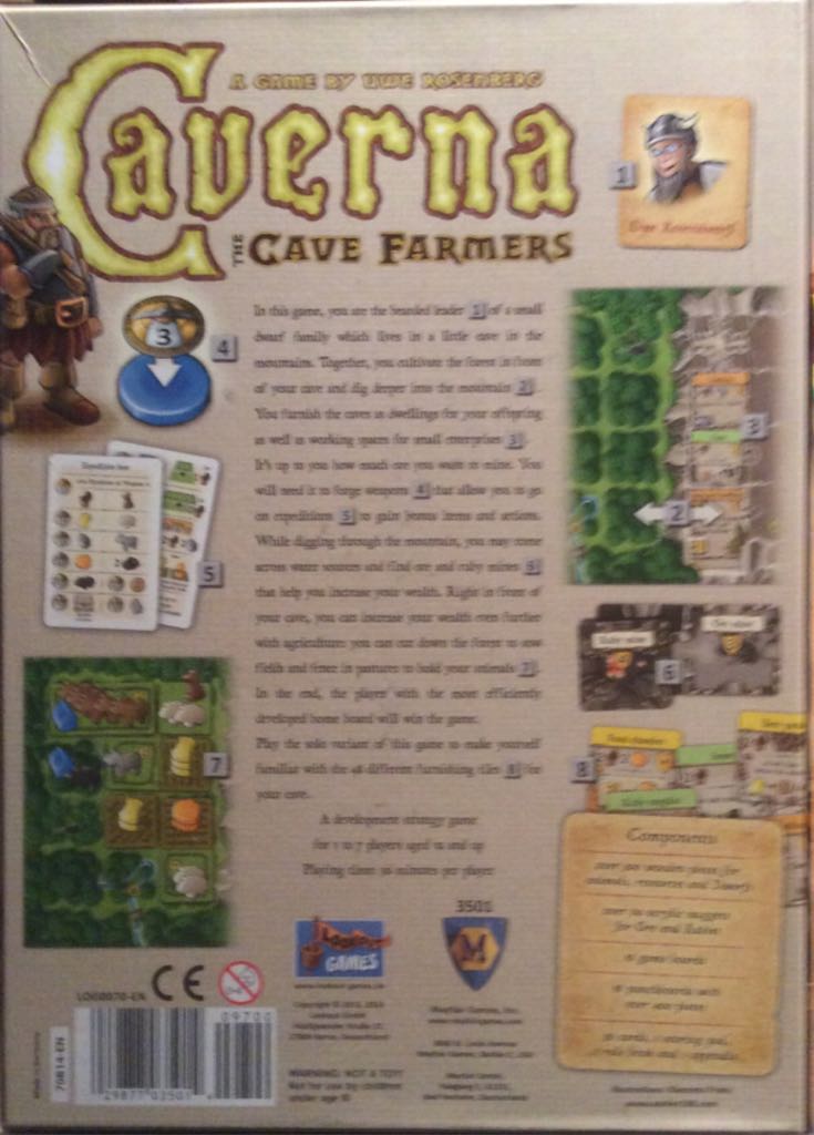 Caverna: The Cave Farmers  (1-7) board game collectible [Barcode 029877035014] - Main Image 2