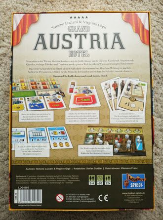 Grand Austria Hotel  (2-4) board game collectible [Barcode 029877035113] - Main Image 2