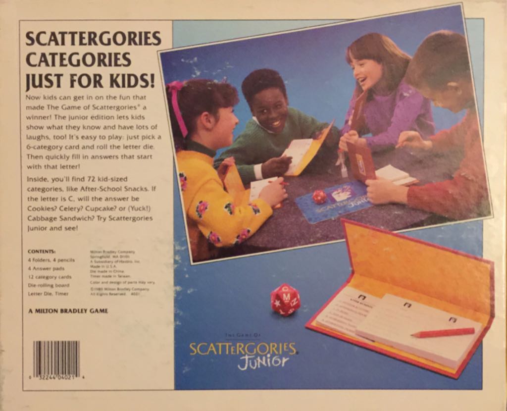 Scattergories Junior  (2 to 4) board game collectible [Barcode 032244040214] - Main Image 2