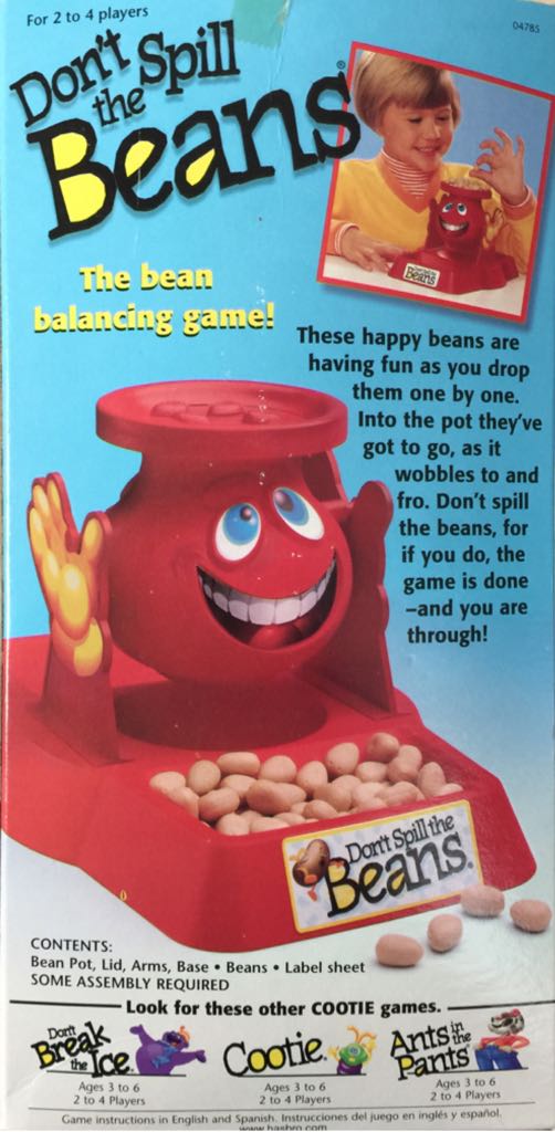 Don’t Spill The Beans  (2-4) board game collectible [Barcode 032244047855] - Main Image 2