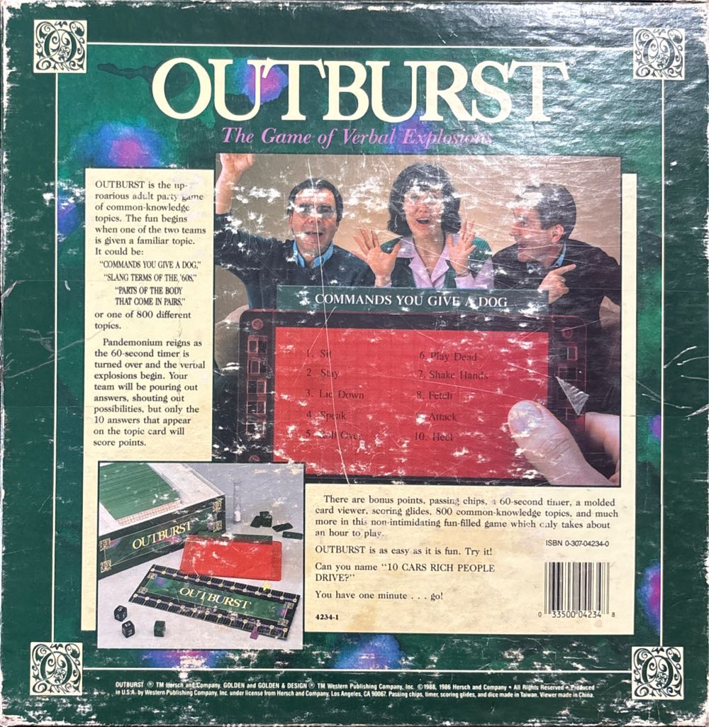 Outburst  (2+) board game collectible [Barcode 033500042348] - Main Image 4