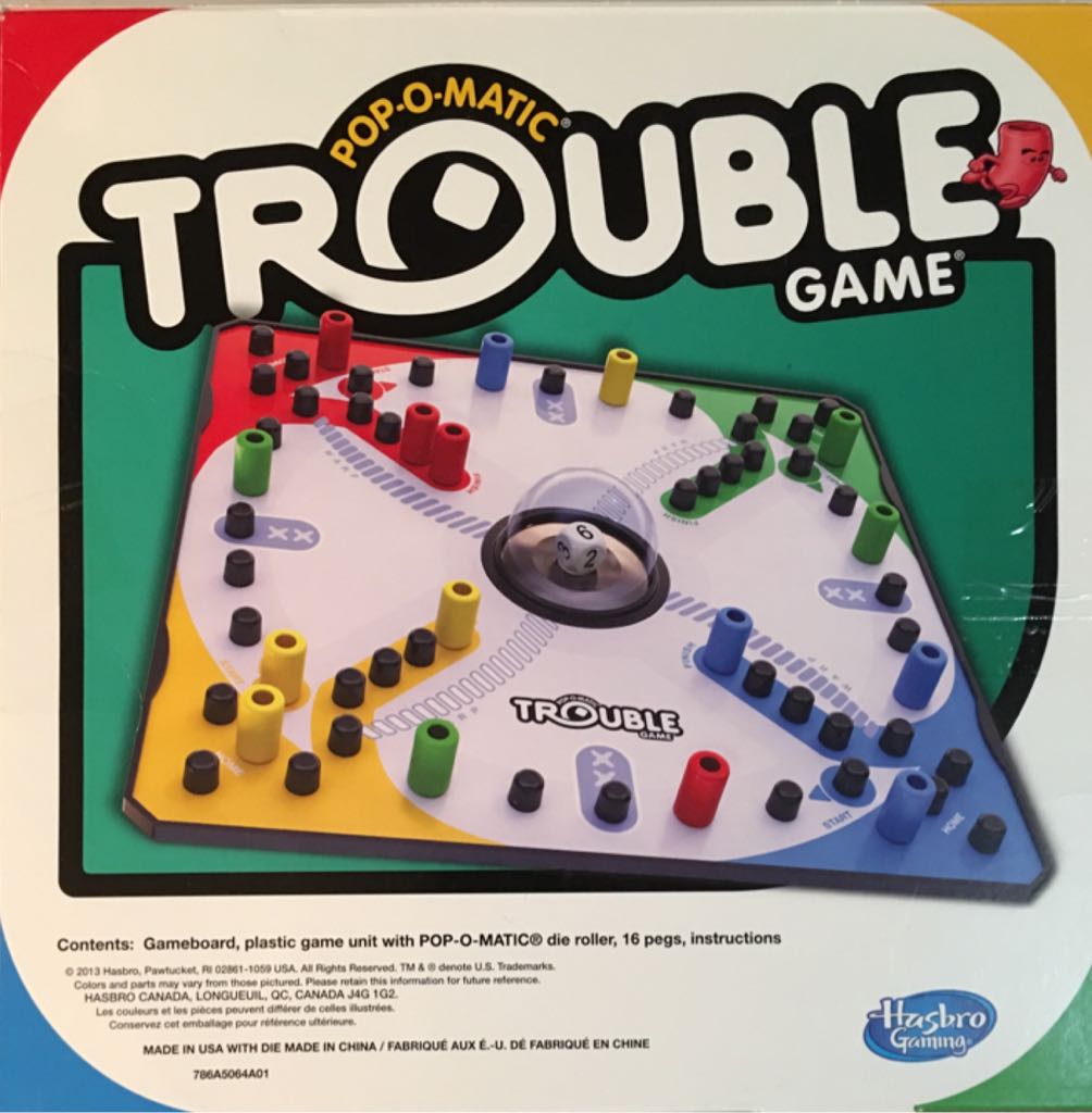 Trouble 1965  (2-4) board game collectible [Barcode 069127046582] - Main Image 2