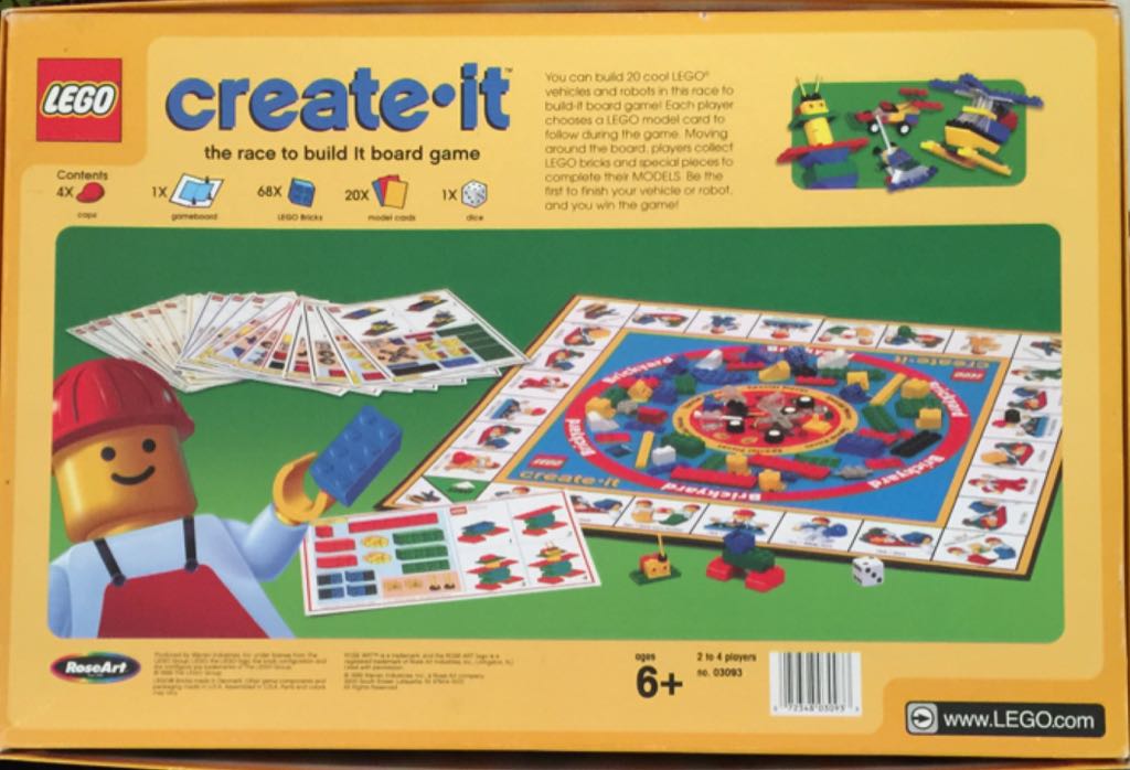 LEGO Create-It  (2-4) board game collectible [Barcode 072348030933] - Main Image 2