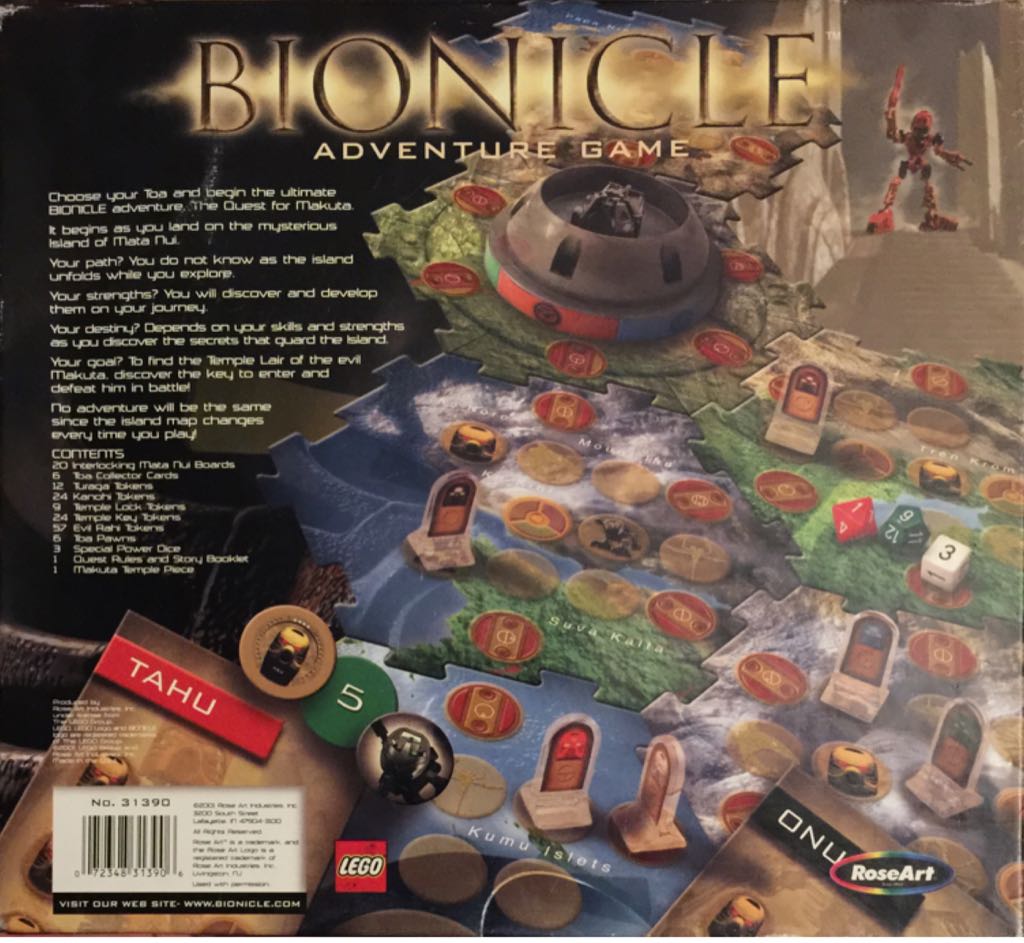 Bionicle: Quest for Makuta Adventure Game  (6) board game collectible [Barcode 072348313906] - Main Image 2