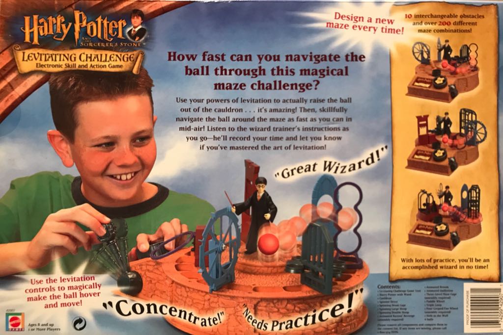 Harry Potter and the Sorcerer’s Stone Levitating Challenge Electronic Skill and Action Game  (1+) board game collectible [Barcode 074299429071] - Main Image 2