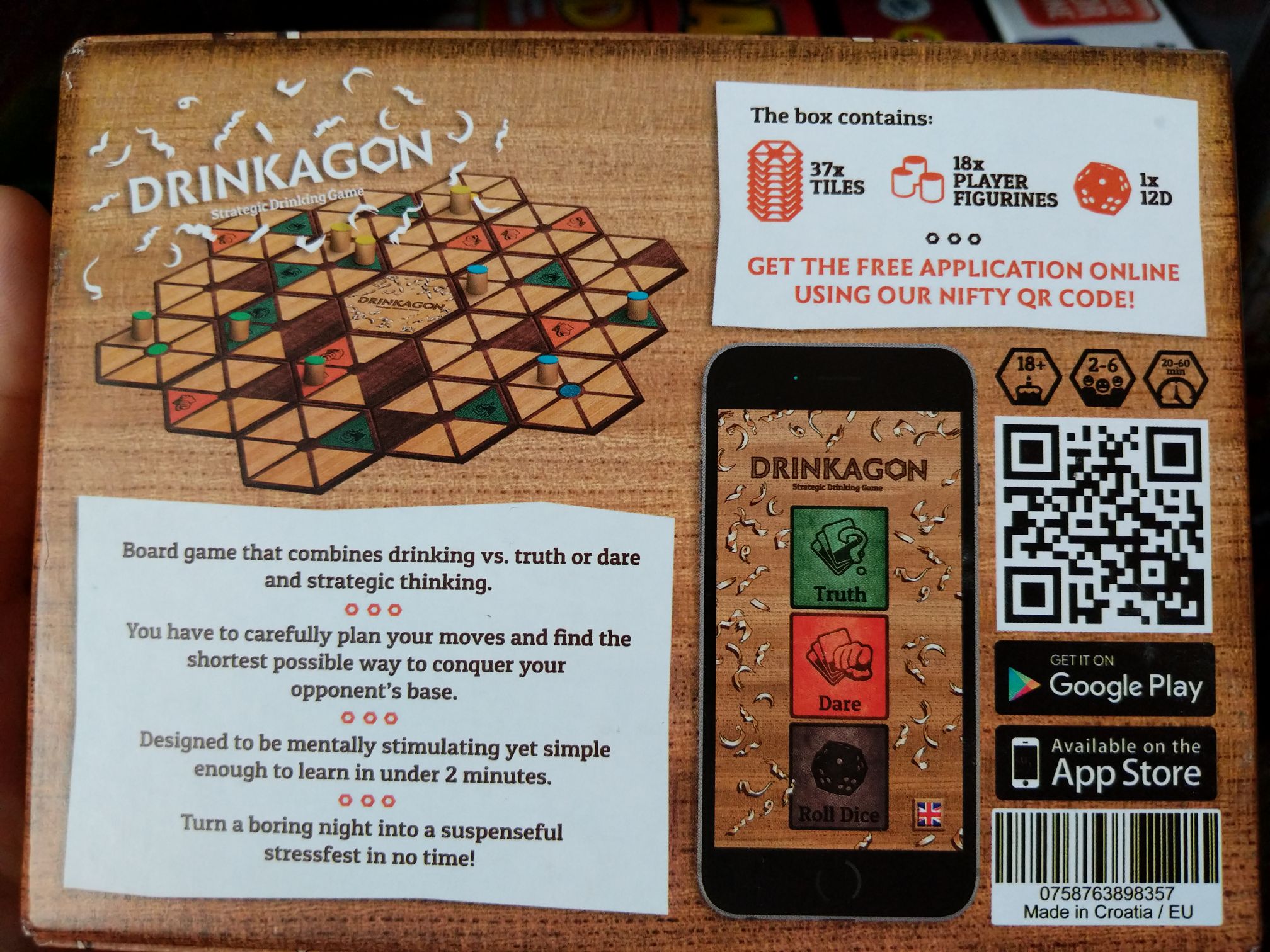 Drinkagon  (2-6) board game collectible [Barcode 0758763898357] - Main Image 2