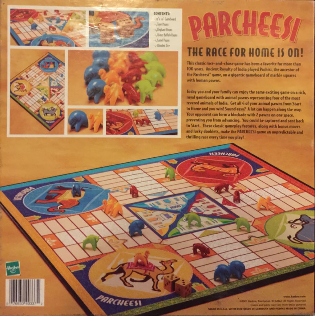 Parcheesi  (2-4) board game collectible [Barcode 076930403372] - Main Image 2