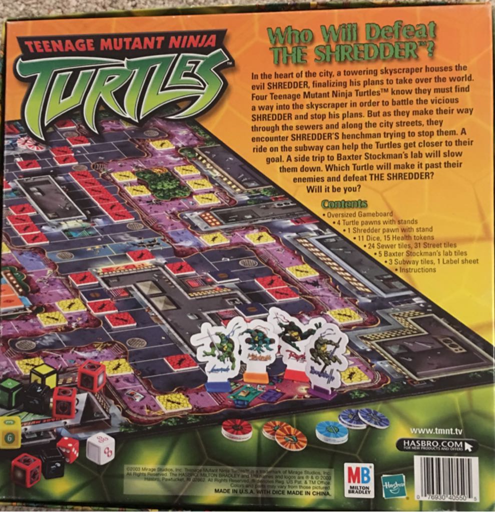 Teenage Mutant Ninja Turtles Game  (2-4) board game collectible [Barcode 076930405505] - Main Image 2