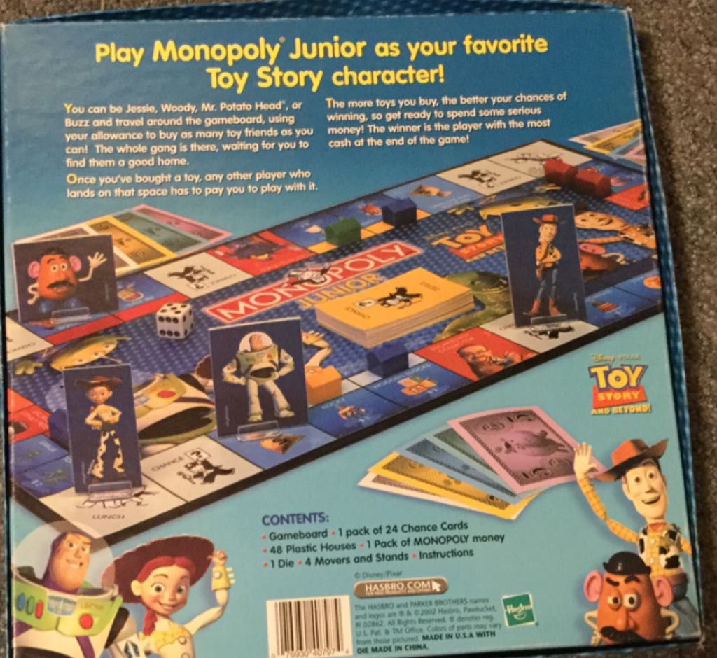 Monopoly Junior  (2-4) board game collectible [Barcode 076930407974] - Main Image 2