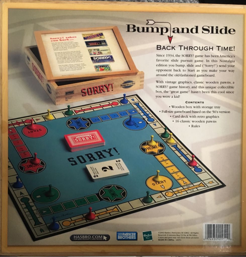 Sorry  (2-4) board game collectible [Barcode 076930409510] - Main Image 2