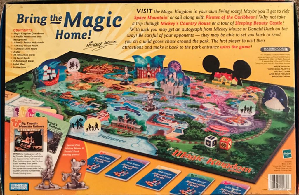Disney Parks: MAGIC KINGDOM Game  (2 -5) board game collectible [Barcode 076930414897] - Main Image 2